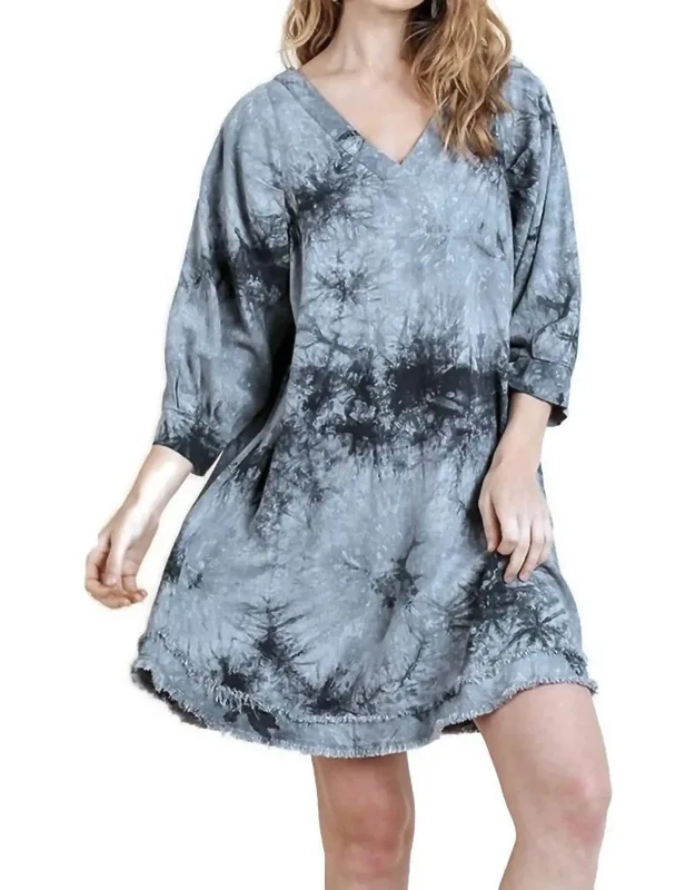 Frayed Hem Dress