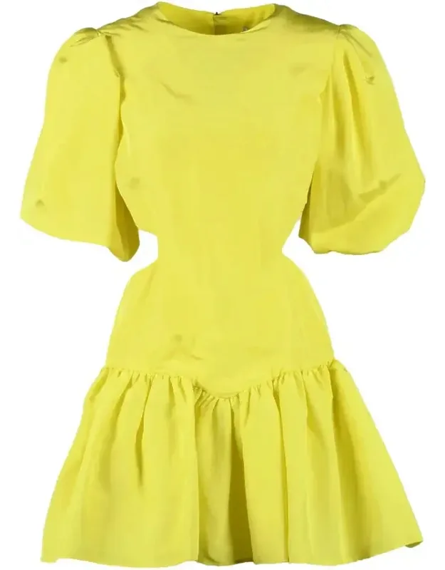 Puffball Dress With Puffed Sleeves
