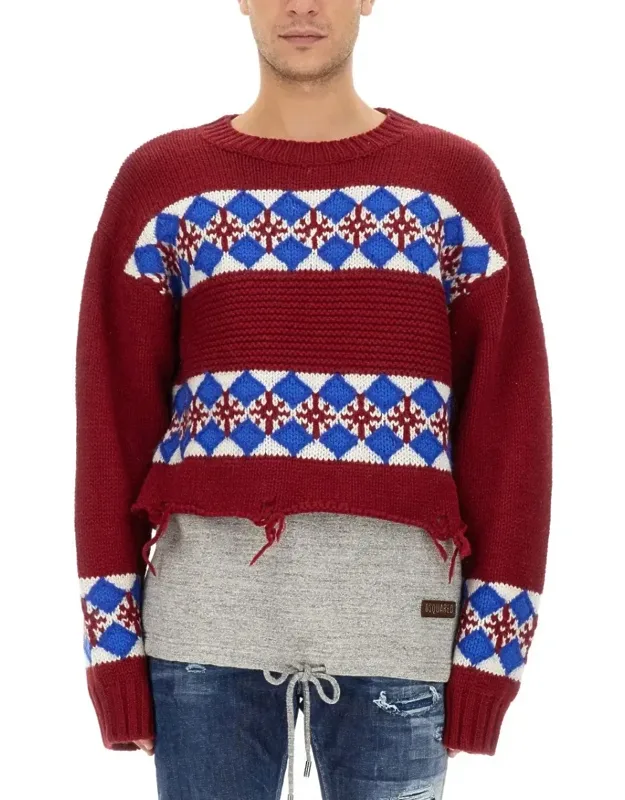 Jacquard Knit Sweater