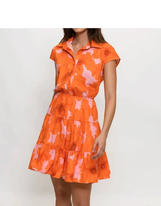 Mini Dress In Romantic Floral