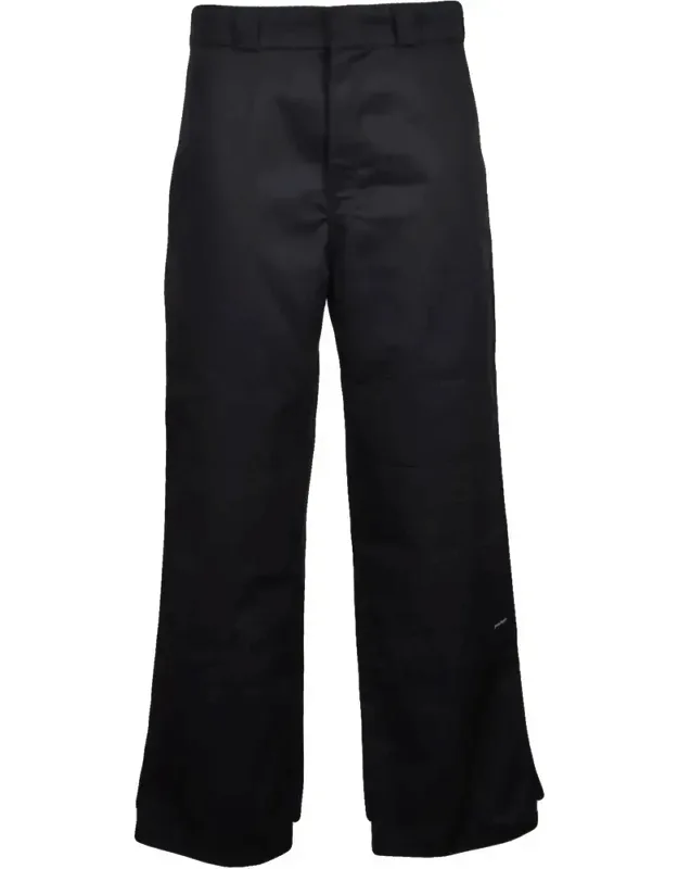 Wide Leg Chino Trousers