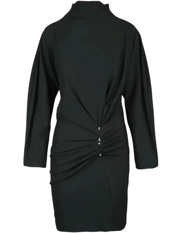 Sheath Dress With Batwing Sleeves