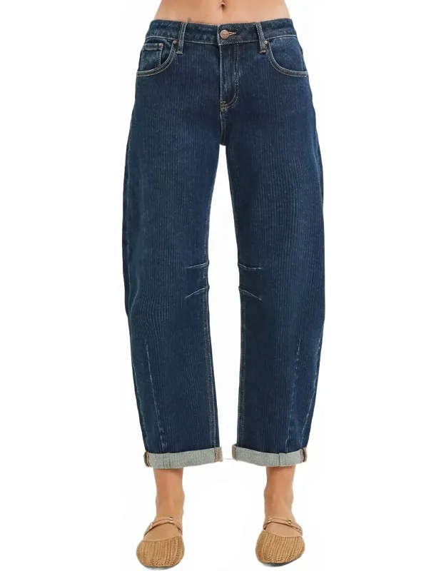 Slouch & Stitch Barrel Jeans