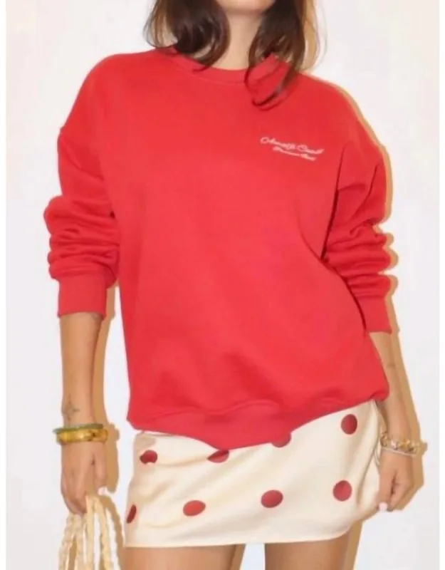 Amalfi Coast Italian Inspired Graphic Crewneck Sweatshirt