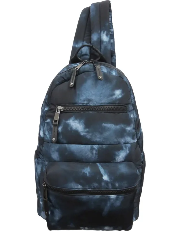 Tie Dye Quilted Nylon Backpack