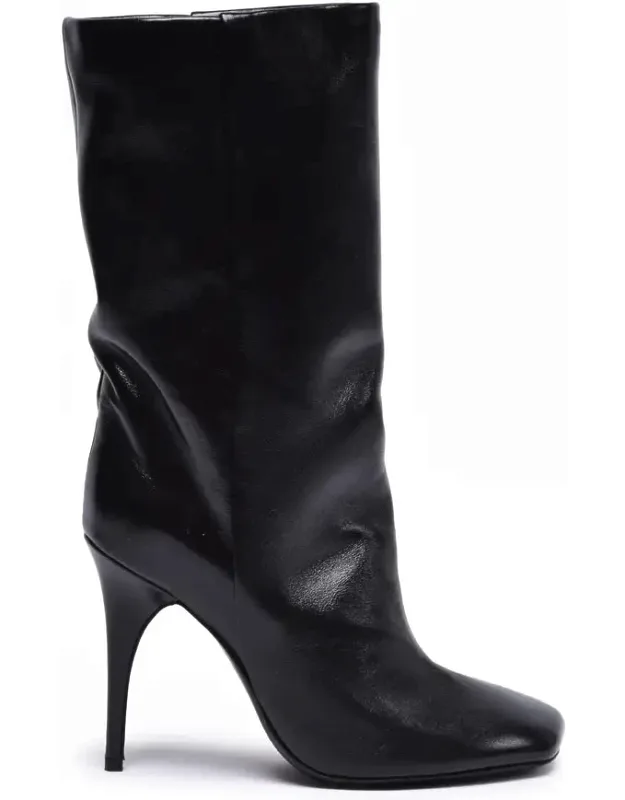 Asymmetrical Toe Ankle Boots