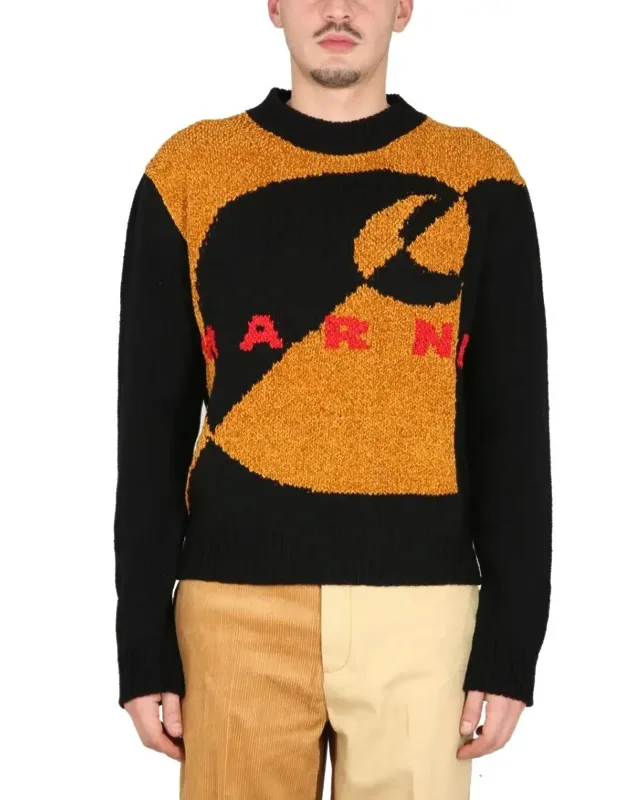 Cross-neck Wool Sweater