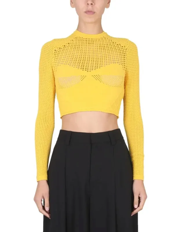Perforated Crop Shirt