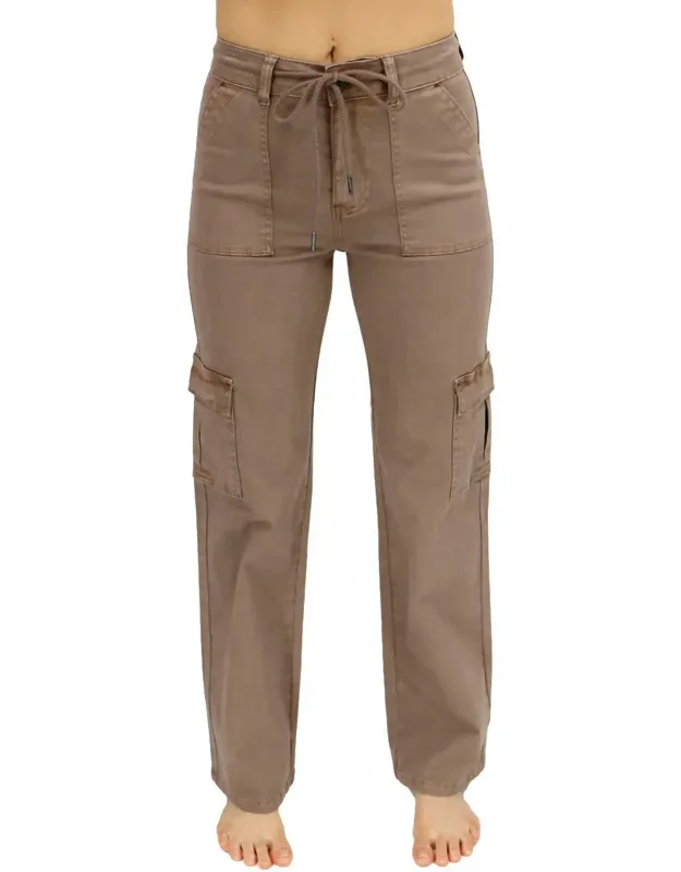 Sueded Twill Cargo Pants