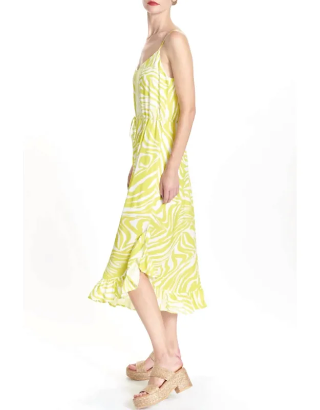 Ruffle Hem Slip Dress