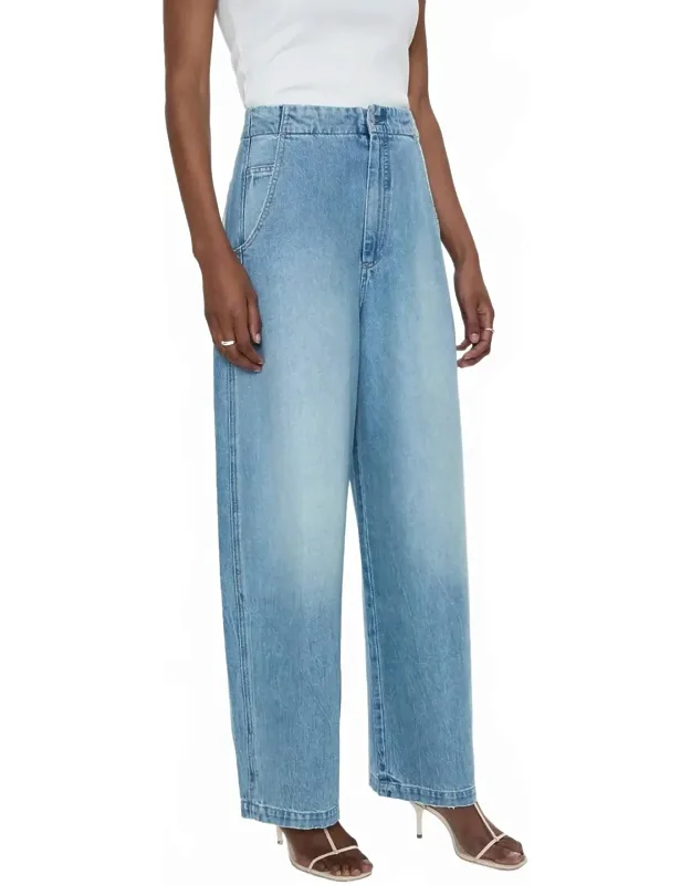 High Rise Relaxed Bowed Jeans