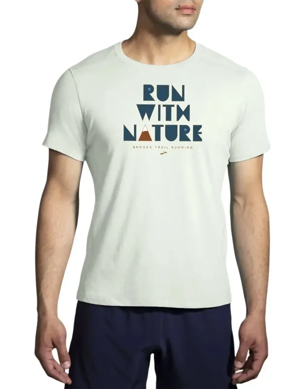 Distance Graphic Short Sleeve T-shirt In Run With Nature