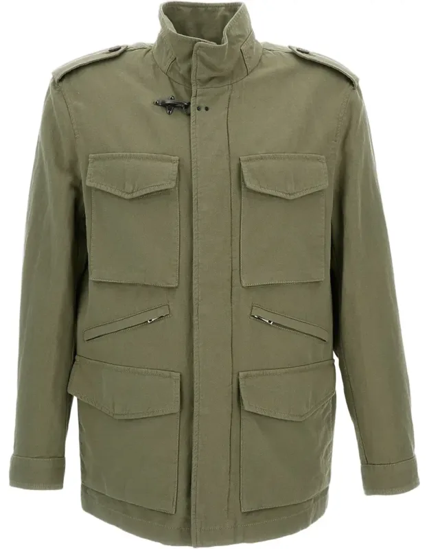 Washed Cotton And Linen Explorer Field Jacket