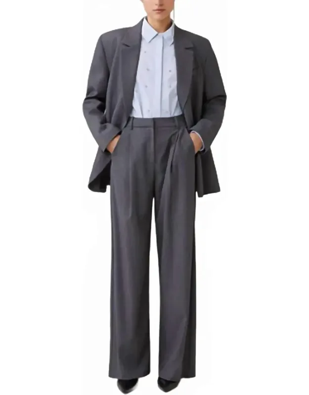 Full Leg Soft Pleated Trousers