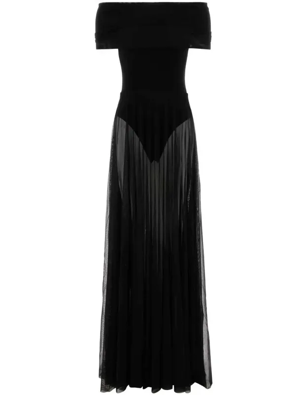 Jersey And Tulle Dress