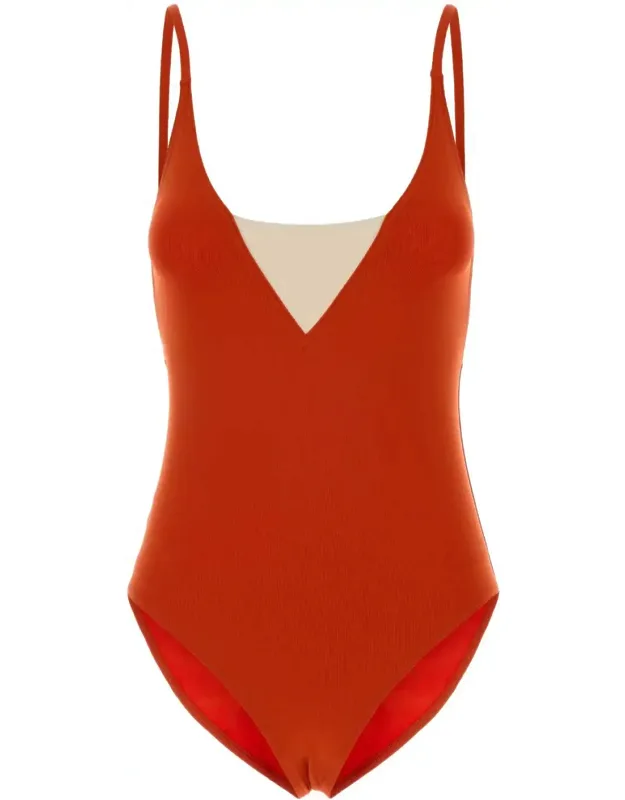 Coral Stretch Nylon Swimsuit