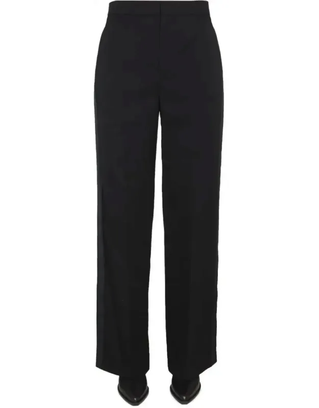 Scarly Pants - Tailored Wool With Contrasting Side Panels