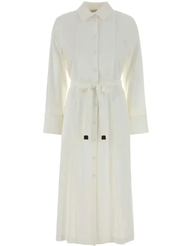 Stretch Linen Blend Nordica Shirt Dress