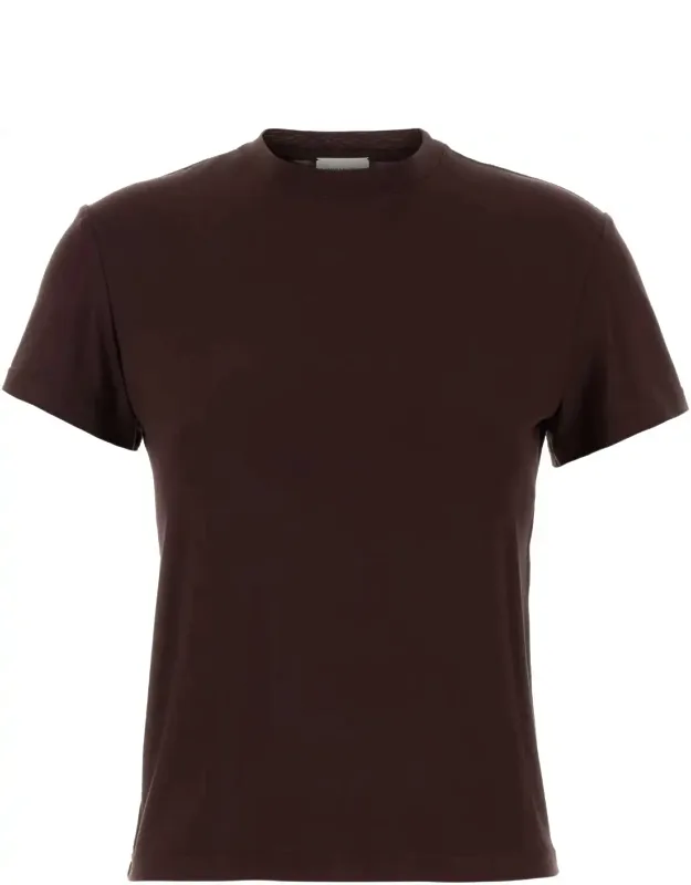 Chocolate Stretch Cupro T-shirt