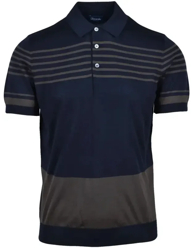 Polo Shirt With Classic Collar And Three-button Placket