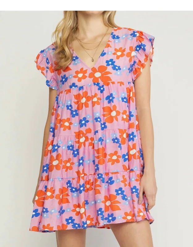 Floral Tiered Babydoll Dress