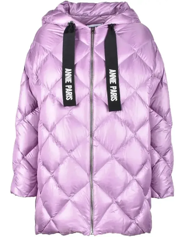 Quilted Down Jacket With Hood