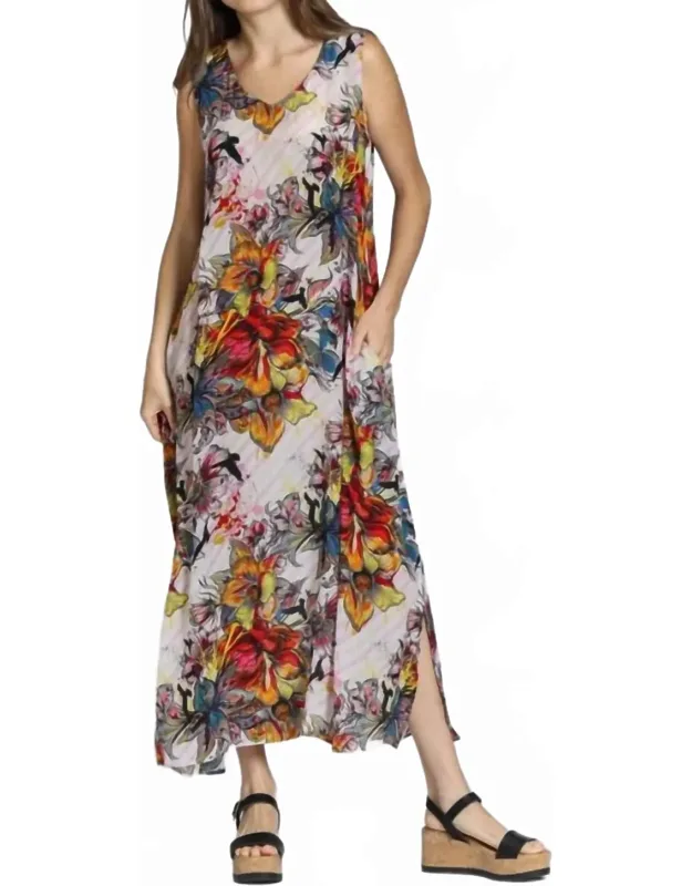 V-neck Tank Long Dress