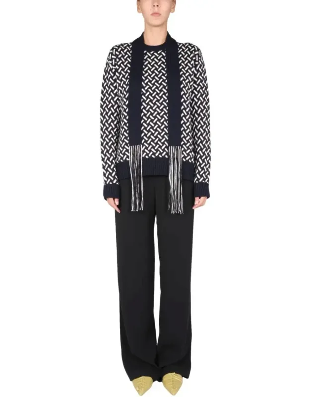 Jacquard Knit Sweater
