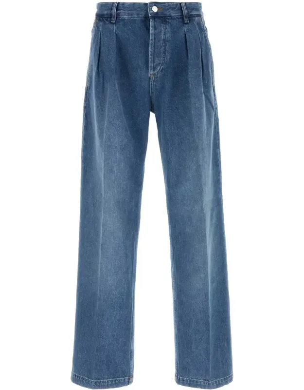 Light Blue Denim Straight Jeans