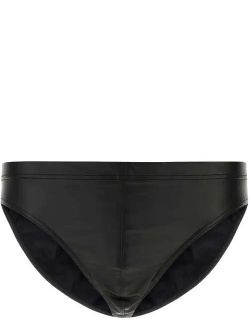 Synthetic Leather Swimming Brief