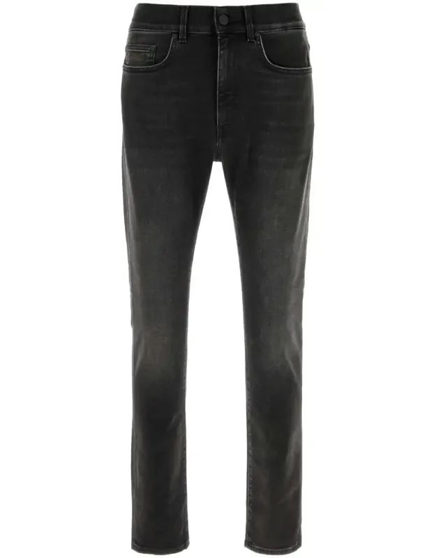 Black Stretch Denim Jeans