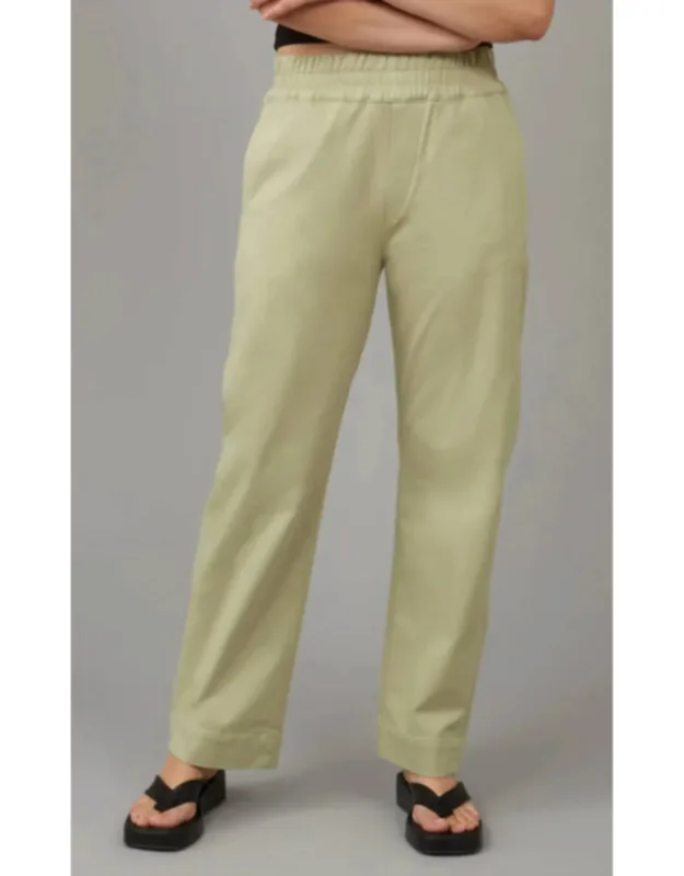High Rise Pull On Trousers