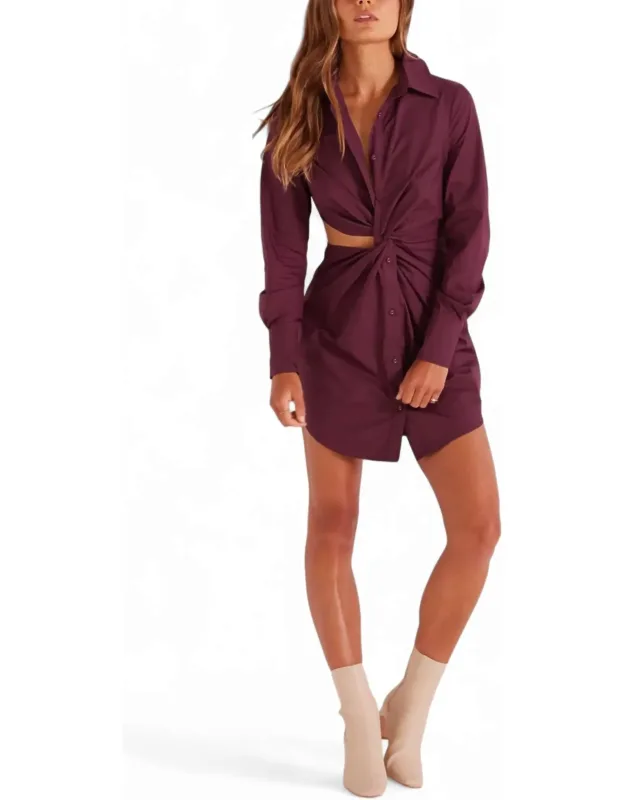 Twisted Shirt Dress