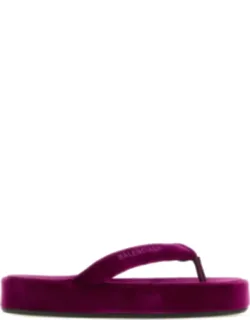 Velvet Jet Lag Thong Slippers