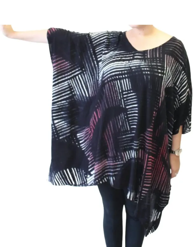 Hand Painted Poncho Tunic
