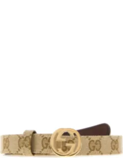 Vintage Gg Fabric Belt