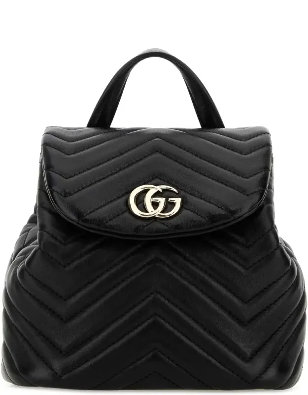 Leather Mini Gg Marmont Backpack