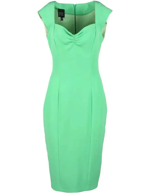 Fitted Mini Dress With Sweetheart Neckline