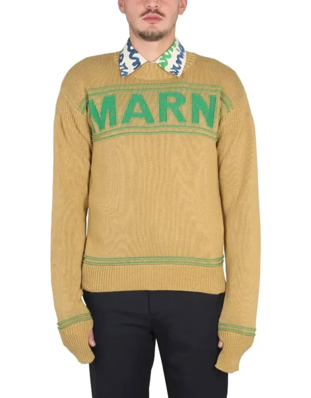 Cross-neck Knit Sweatshirt