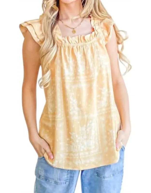 Flutter Sleeve Top