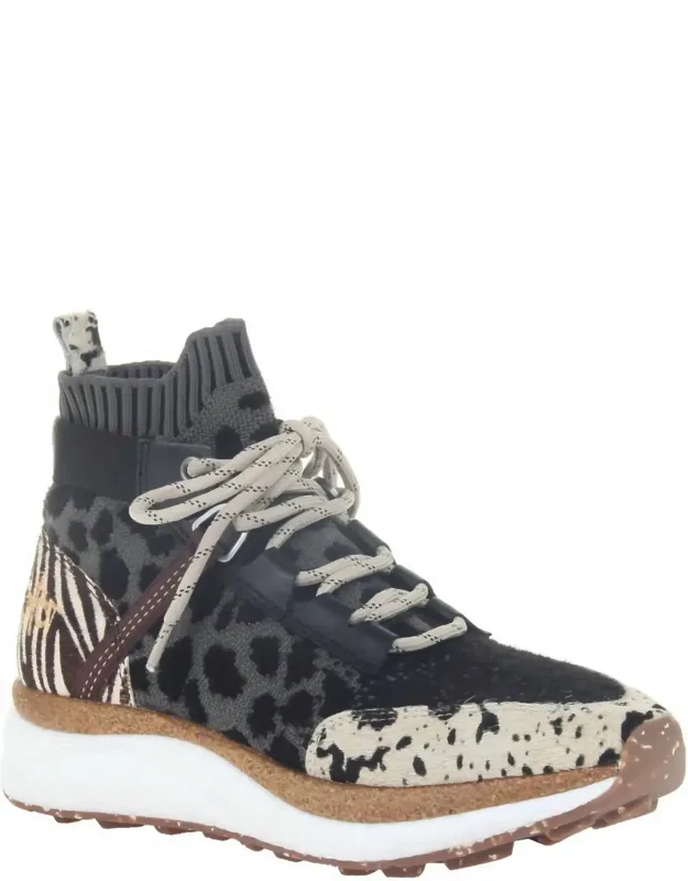 Hybrid Animal Print High Top Sneakers