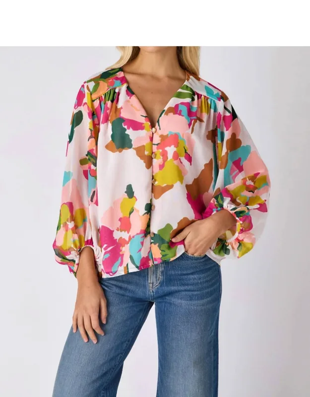 Nellie V-neck Blouse