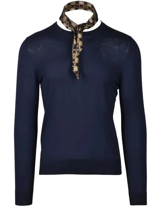 Silk And Cashmere Sweater - Fine-knit, Fitted Silhouette