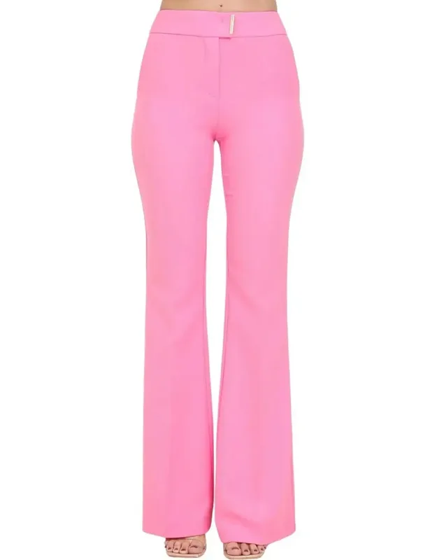 High-waisted Flared Trousers