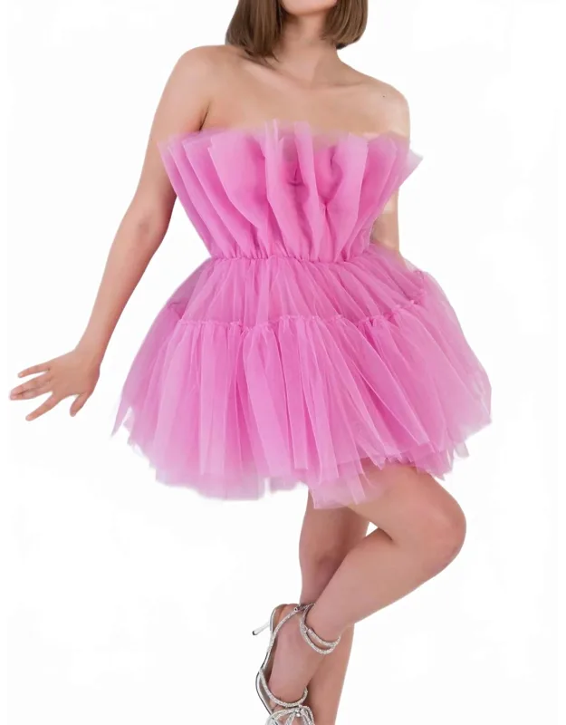 Layered Tulle Mini Dress