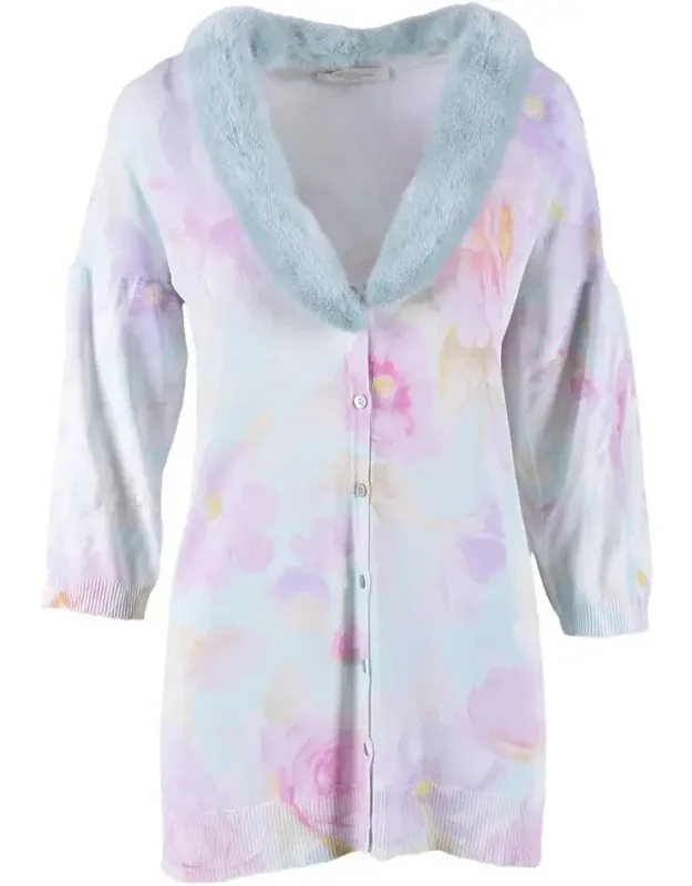 Silk And Elastane Cardigan