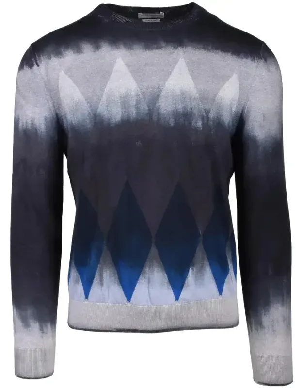 Gradient Tie-dye Knit Sweater