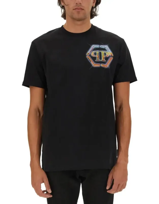 Cotton T-shirt With Iconic Logo Design