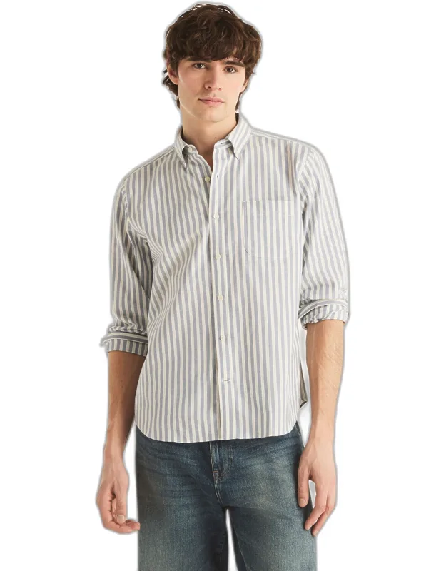 Nautica Striped Oxford Shirt - Classic Fit, Button-down Collar