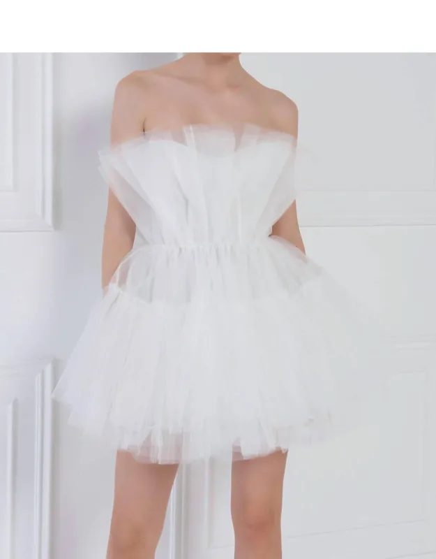 Layered Tulle Mini Dress